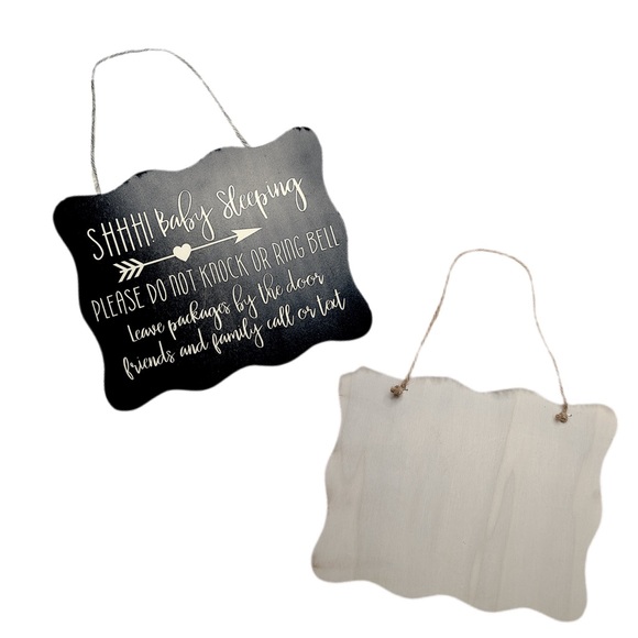 “Shhh baby sleeping” front door sign - Picture 4 of 8